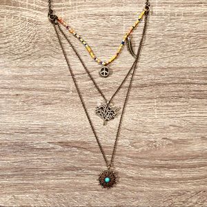 Lucky Brand boho pendant necklace